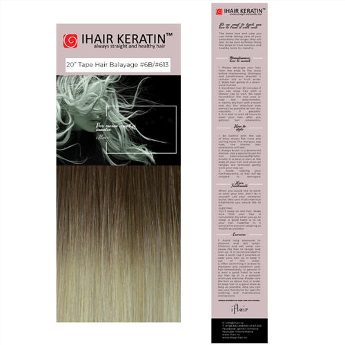 TAPE ON # 6B / # 613 Extension - Balayage Blond Ihair Keratin