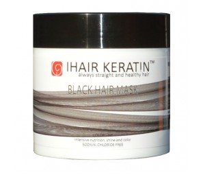 Black color hair mask 500ml Ihair Keratin