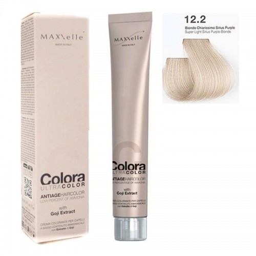 Super light Sirius iceberg blond intens 12.2 Hair color Colora MaXXelle with natural fruit of Goji  - 100 ML