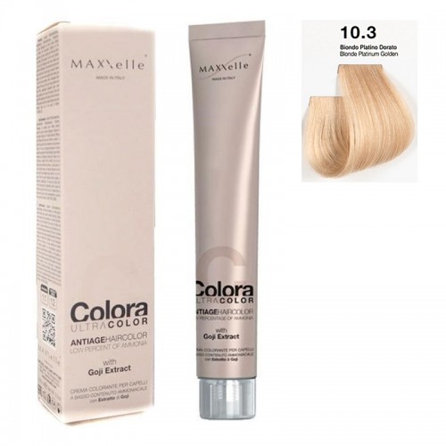 Blond platinum golden 10.3 Colora MaXXElle with natural fruit of Goji 100 ML