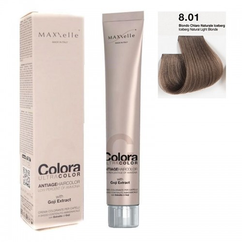 Iceberg natural light  blonde  8.01 Colora Maxxelle with natural fruit of Goji 100 ML