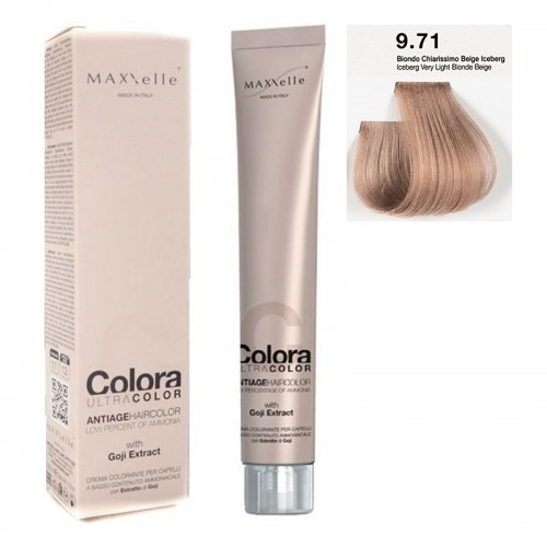 Iceberg Beige Blond 9.71 Colora MaXXElle with natural fruit of Goji 100 ML