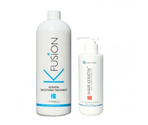 Kit Keratin K Fusion K'Kerabelle1000ml+Cleansing Shampoo Ihair Keratin 250ml